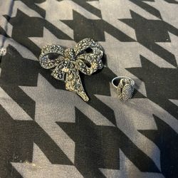 Vintage Broach And Ring