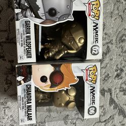 Magic The Gathering Pop Games Garruk Wildspeaker And  Chandra Nalaar