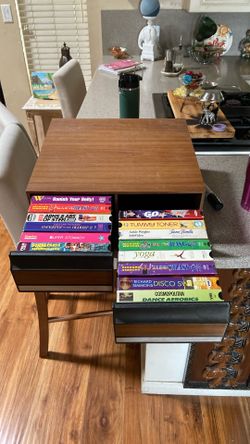 VHS tapes And Cabinet 