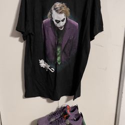 Jordan 4 Retro Canyon Size 11 Men Used with New Joker Shirt Size XL