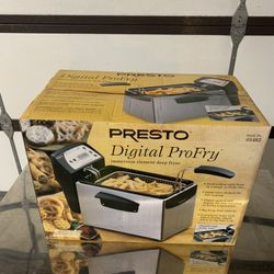 PRESTO Digital Pro Fry Professional Style Deep Fryer Model 05462 