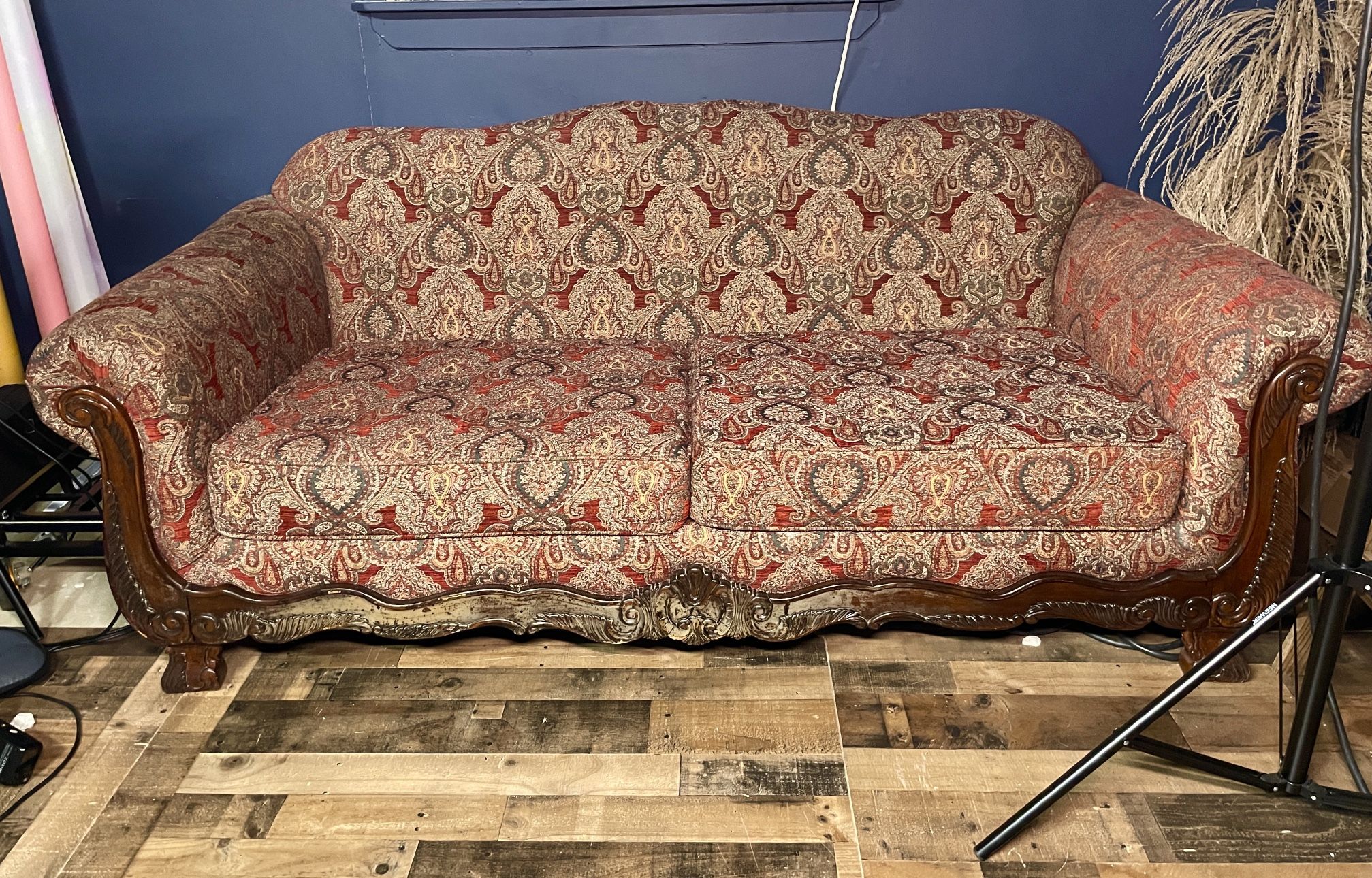 Red Antique Couch