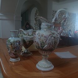Beautiful Capodimonte Vases