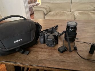 Sony A6000 Camera with Lenses and Bag