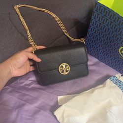 Tory Burch Olivia Pebbled Leather Bag
