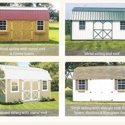 Amish Built Lofted Garden Sheds No Credit Checks Everyone Is Approved Delivery And Setup Incuded cancel anytime no penalty for early payoff 0% Intrest Thumbnail