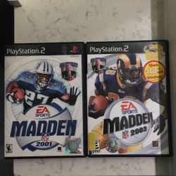 Madden 01 & Madden 03 (PS2)