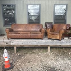 Pottery Barn Sofa  and Club Chair