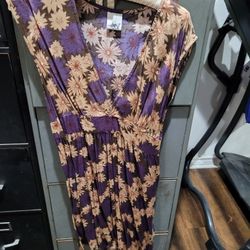 Purple and Tan Dress by Lost