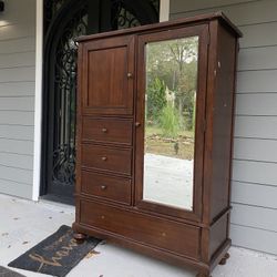 Large Armoire Dresser With Mirror 48”x69
