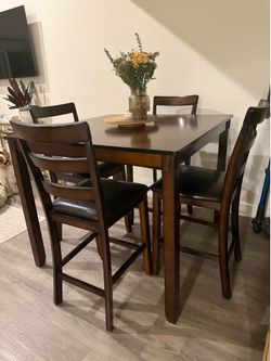 dining table and chairs