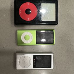 3 Apple iPod Lot (untested)