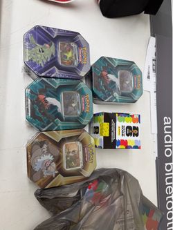 Pokemon cards tins