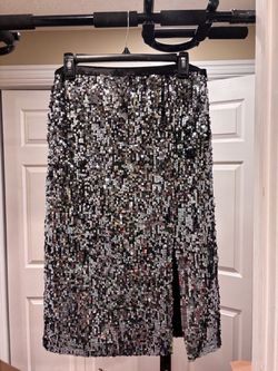 Women’s size large sparkly sequined skirt  Located in Murray cash/Venmo. Venmo to hold
