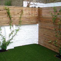 Beautiful privacy wall Frame Planter Box Garden Bed Outdoor Design cedar redwood AC pool equipment cover