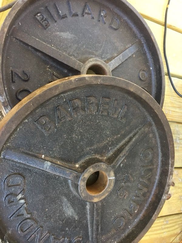 2 Olympic 45 lb barbell plates for Sale in Hudson, FL OfferUp
