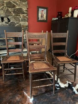 4 antique chairs