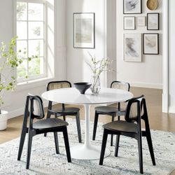 New Modway 48 in. Lippa White Round Table- Table ONLY‼️