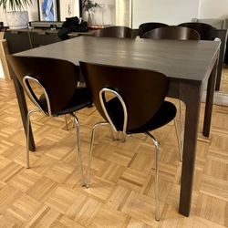 PRICE REDUCED! GLOBUS STUA chairs and IKEA Dining Table 
