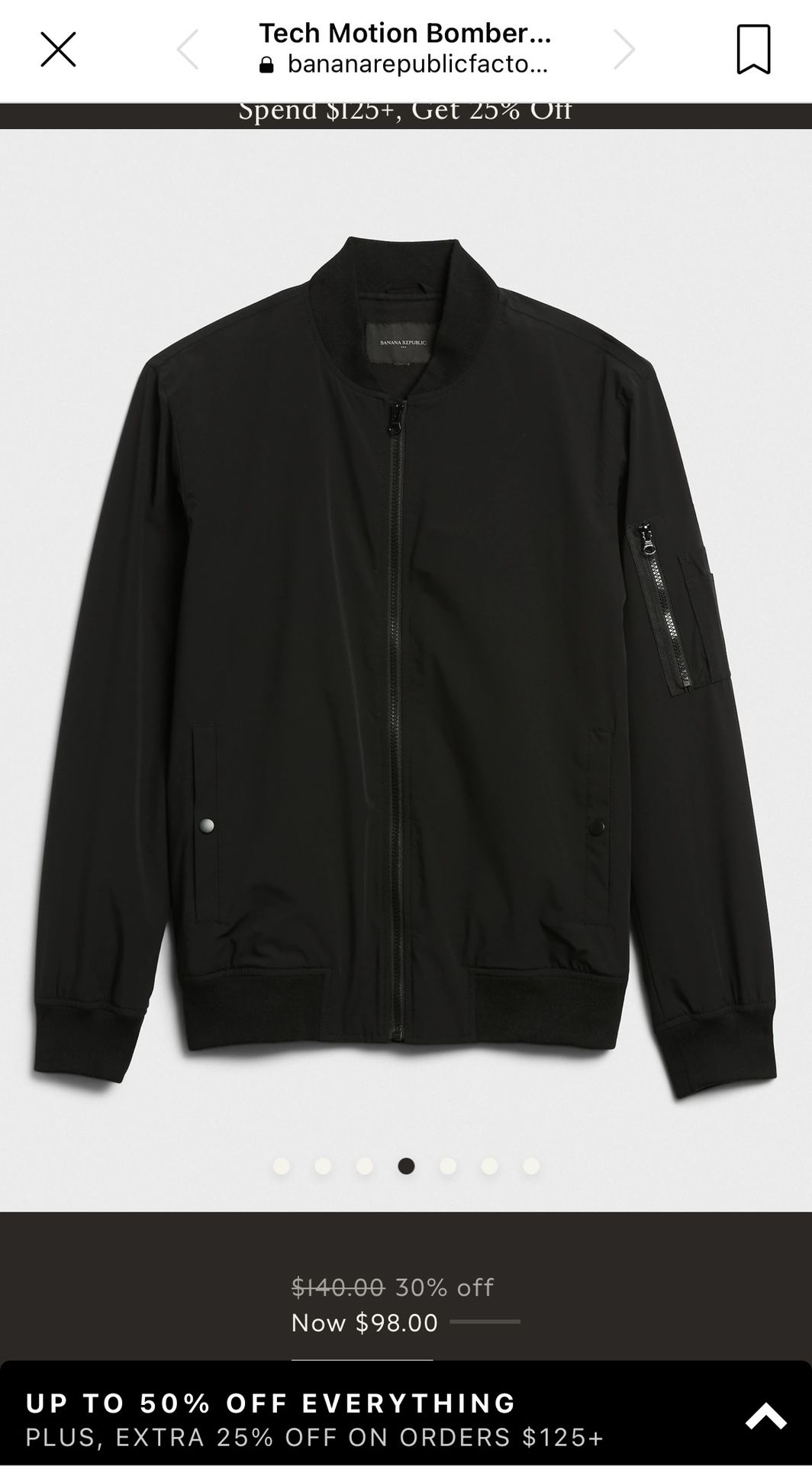 Banana Republic Bomber Jacket (men, Small)