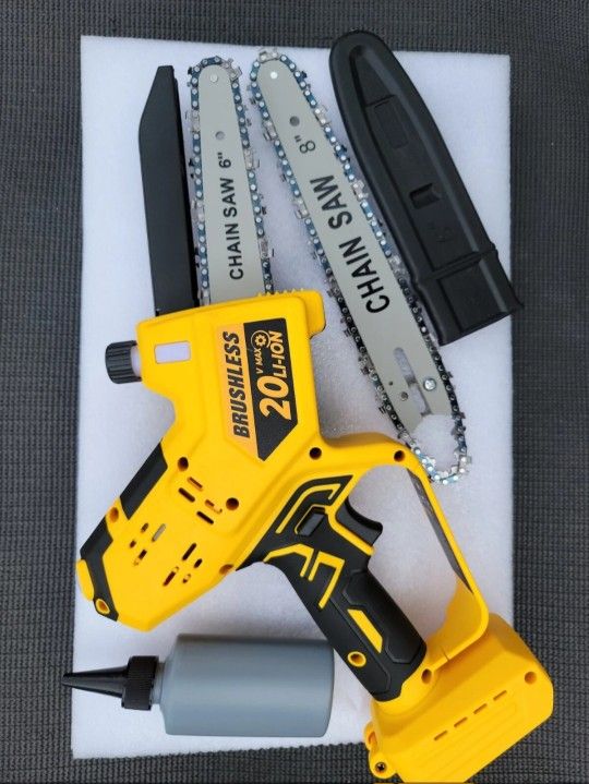 Mini Chainsaw for Dewalt Battery 20V MAX, Auto-Oiler 8-Inch and 6-Inch 2