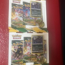 Umbreon Promo Evolving Skies 3 Pack Blister 