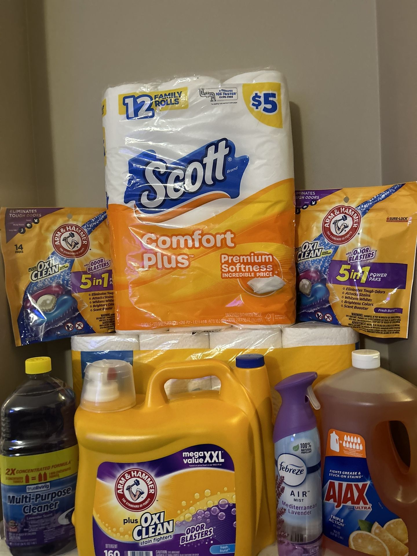 Household Bundle Arm & Hammer/Scott/Bounty