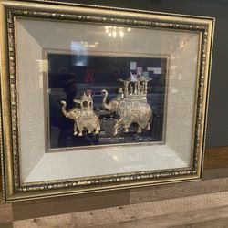 Antique portrait made with silver