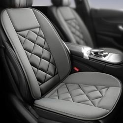 Car Seat Cushion With Back Support Pillow - Grey