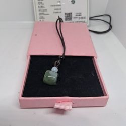 Certified A Grade Green Jade Jadeist Burma Donut Safety Pdnt Rope 