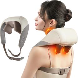 Neck Massager, Shoulder Massager with Heat for Pain Relief Deep Tissue, Neck, Back, Shoulder, Leg Electric Kneading Massager, Perfect Gifts for Men Wo
