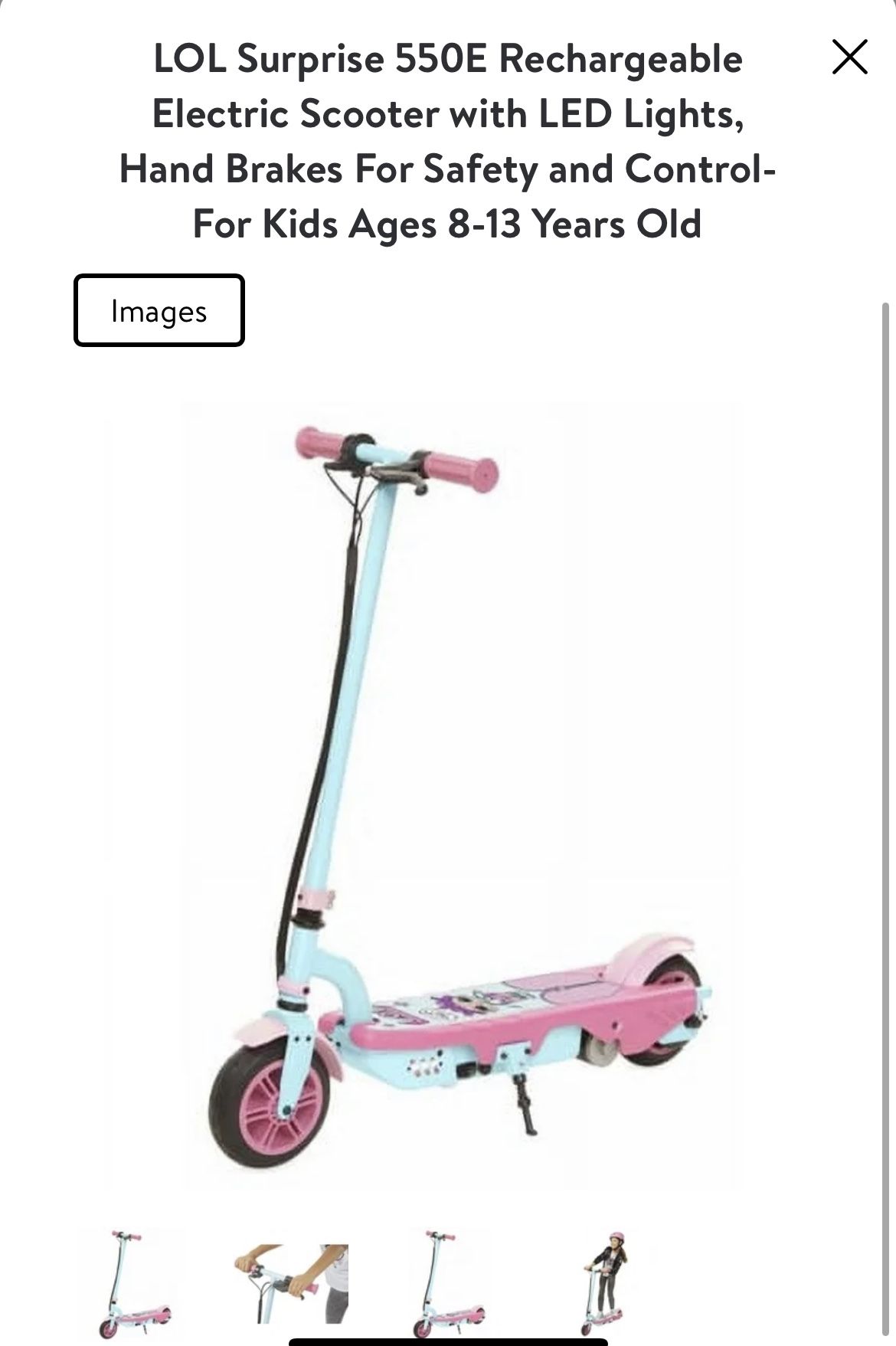 LOL Surprise VR 550E Electric Scooter