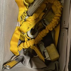 Climbing Harness Comes With Retractor Hard Hat And Full Belt 