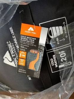 Ozark trail 20f degree cold weather double mummy sleeping bag hotsell