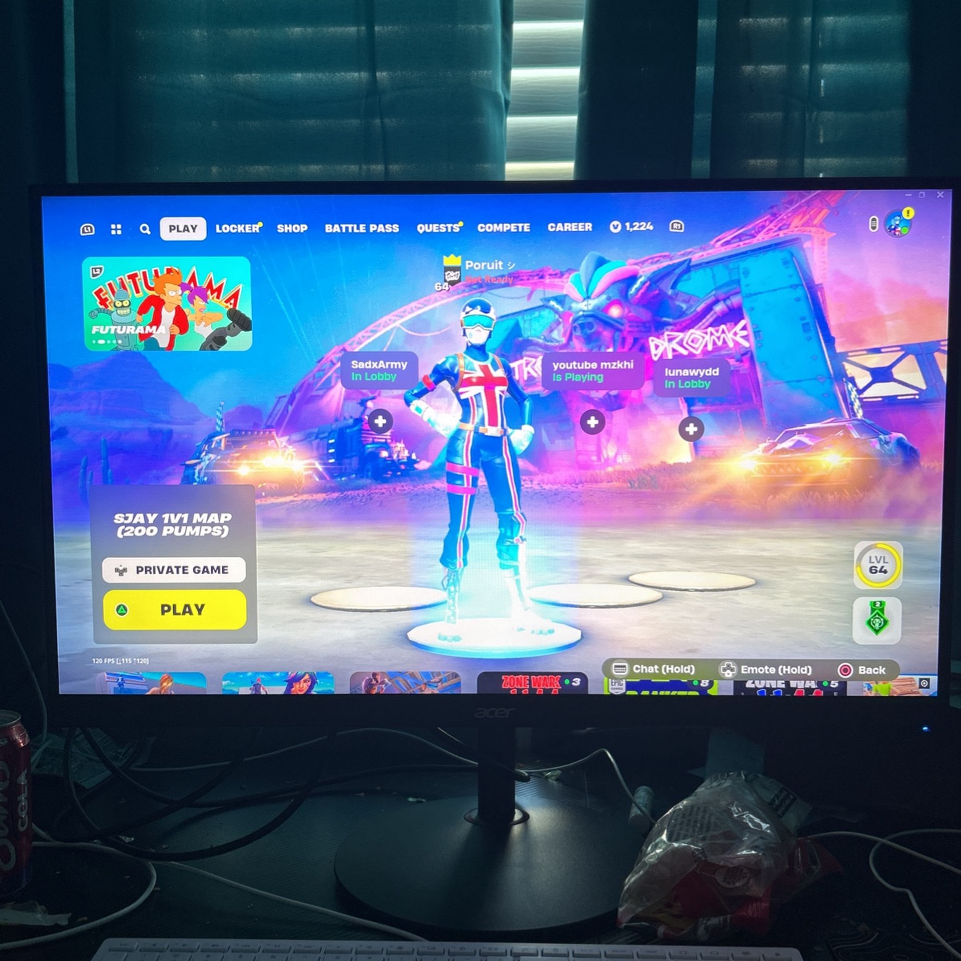 240 HZ Acer Monitor 1440P