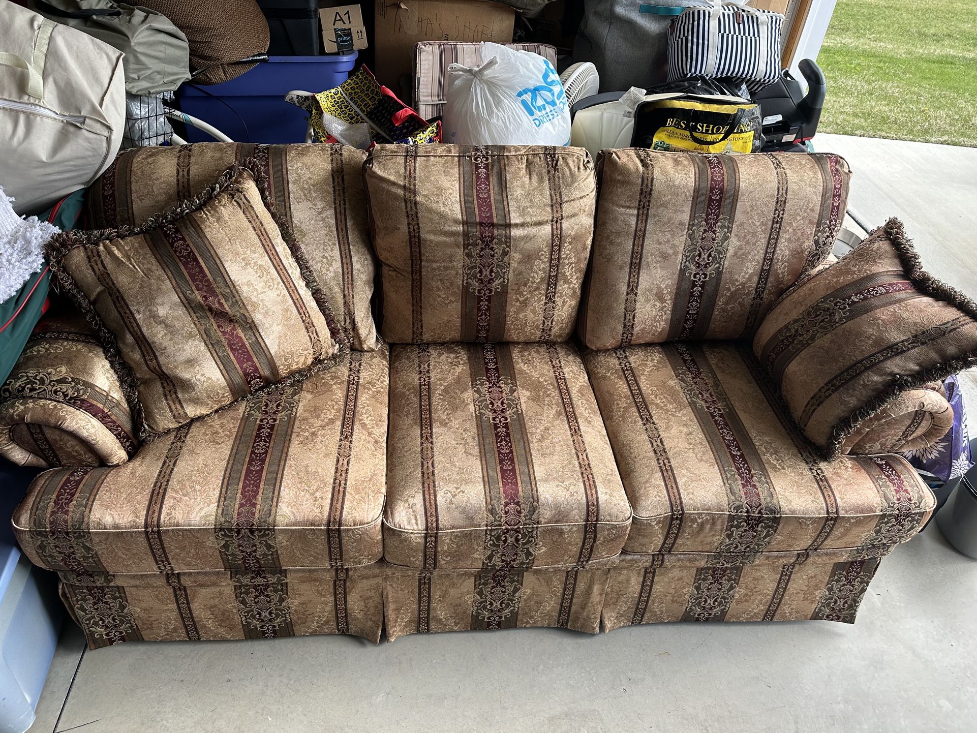Couch, Club Chair, Ottoman
