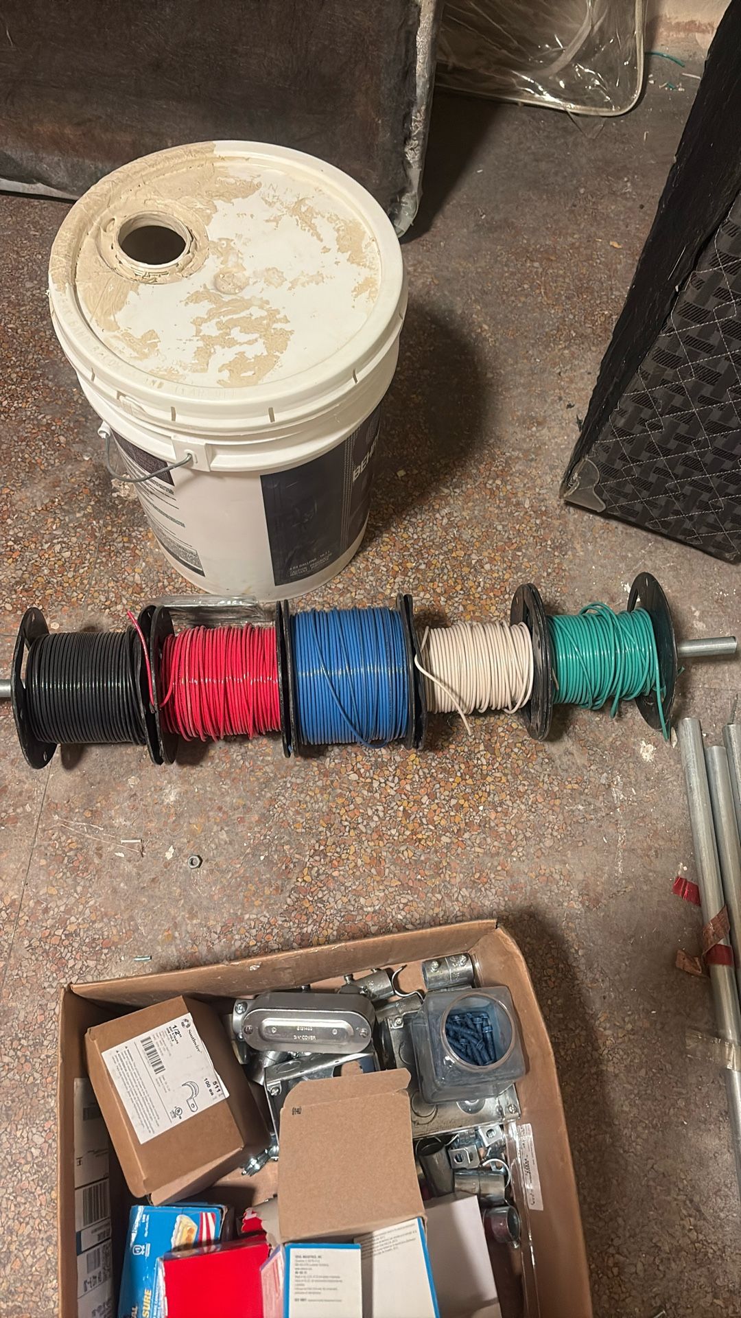 2 10” Gauge and  Three 12” Gauge Wire