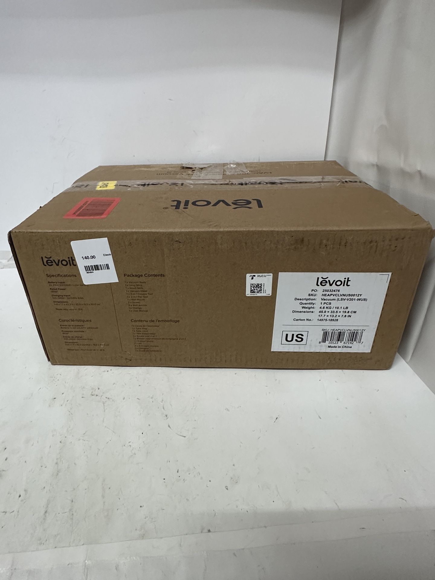 Electronic Levoit Cordless Vacuum# 46464