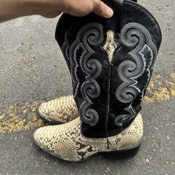 Ferrini Python Leather Boots