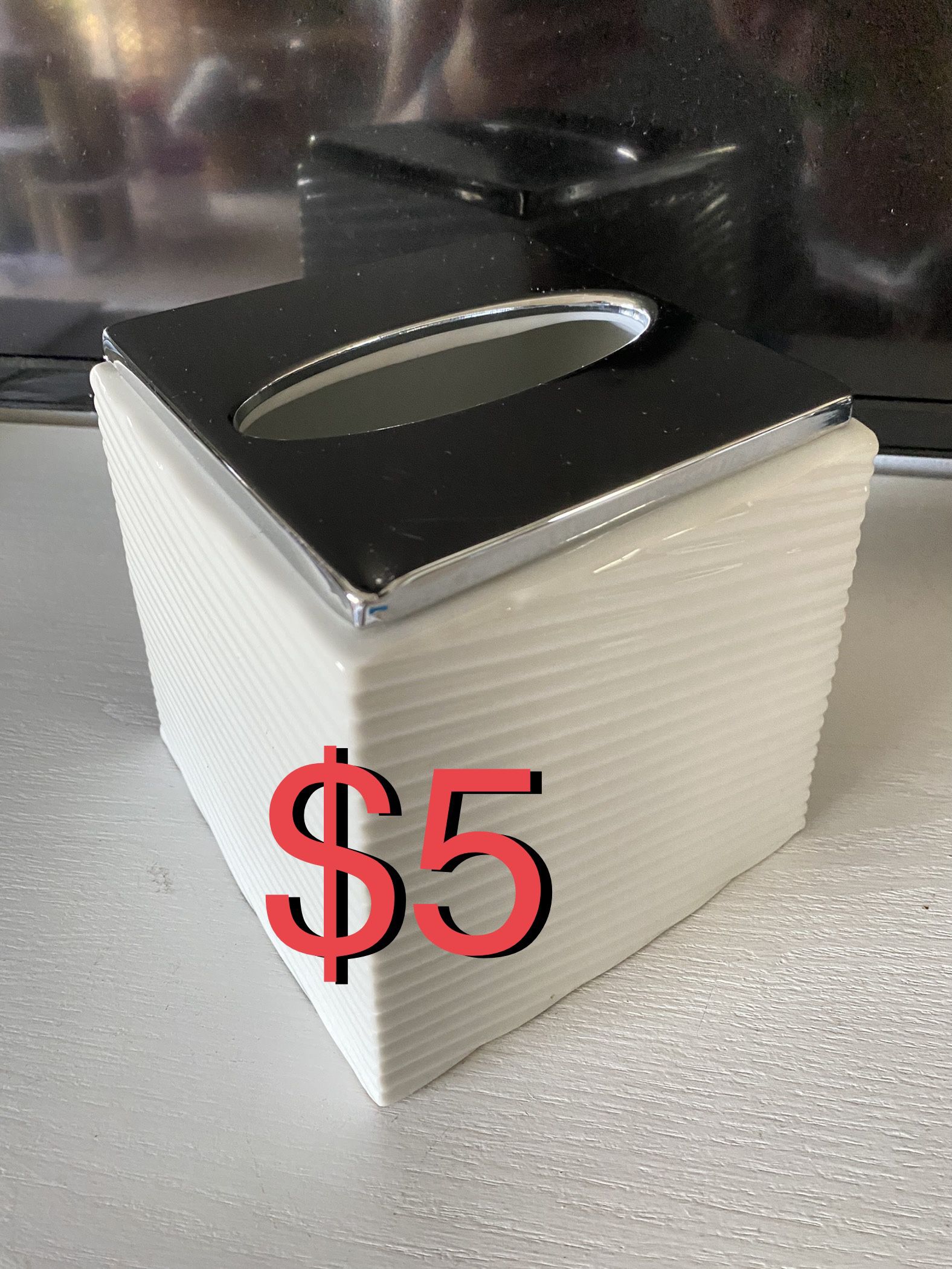 $5 Ceramic Tissue Box Cover 