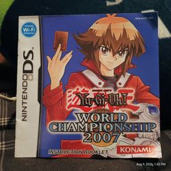 Vintage Yu-Gi-Oh! World Championship 2007 Nintendo DS Manual Only