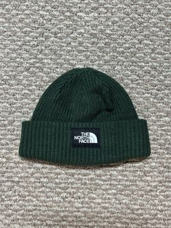 The North Face Big Box Beanie Dark Green Knit Winter Hat