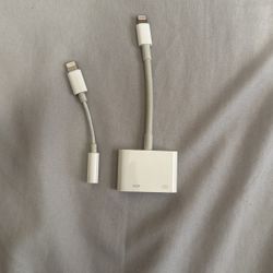 Lightning To HDMI Adapter, And Lightning to 3.5mm Audio Adapter 