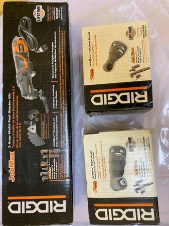 RIDGID 4 Amp Corded JobMax Multi-Tool with Tool-Free Head with JobMax