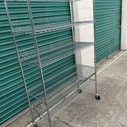 3x Wire Shelving racks
