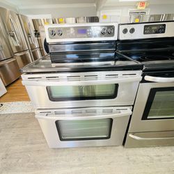 Whirlpool Double Oven Glass Top Stove 