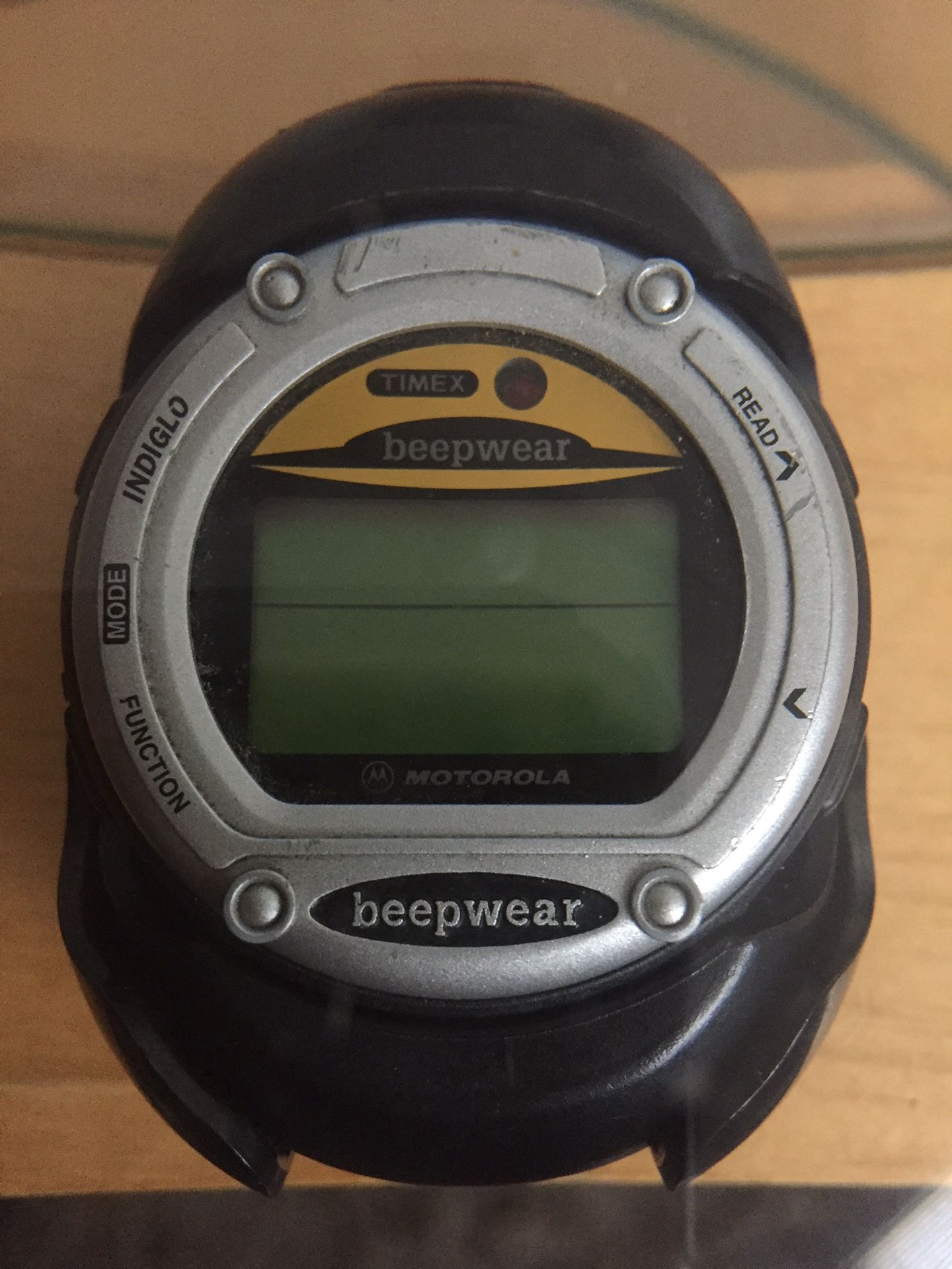 1990's Timex / Motorola Beepwear - Pager Watch - Clip-on