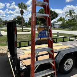 Werner 8’ Twin Fiberglass Ladder
