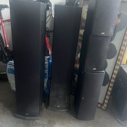 POLK AUDIO SYSTEM SPEAKERS-Fully Working 