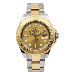 2009 Men's Rolex 40mm Yacht-Master Two Tone 18K Yellow Gold / Stainless Steel Watch with Champagne Dial. (Pre-Owned Box/Paper 16623)